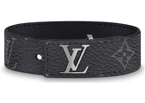 lv slim bracelet monogram eclipse black|louis vuitton monogram eclipse.